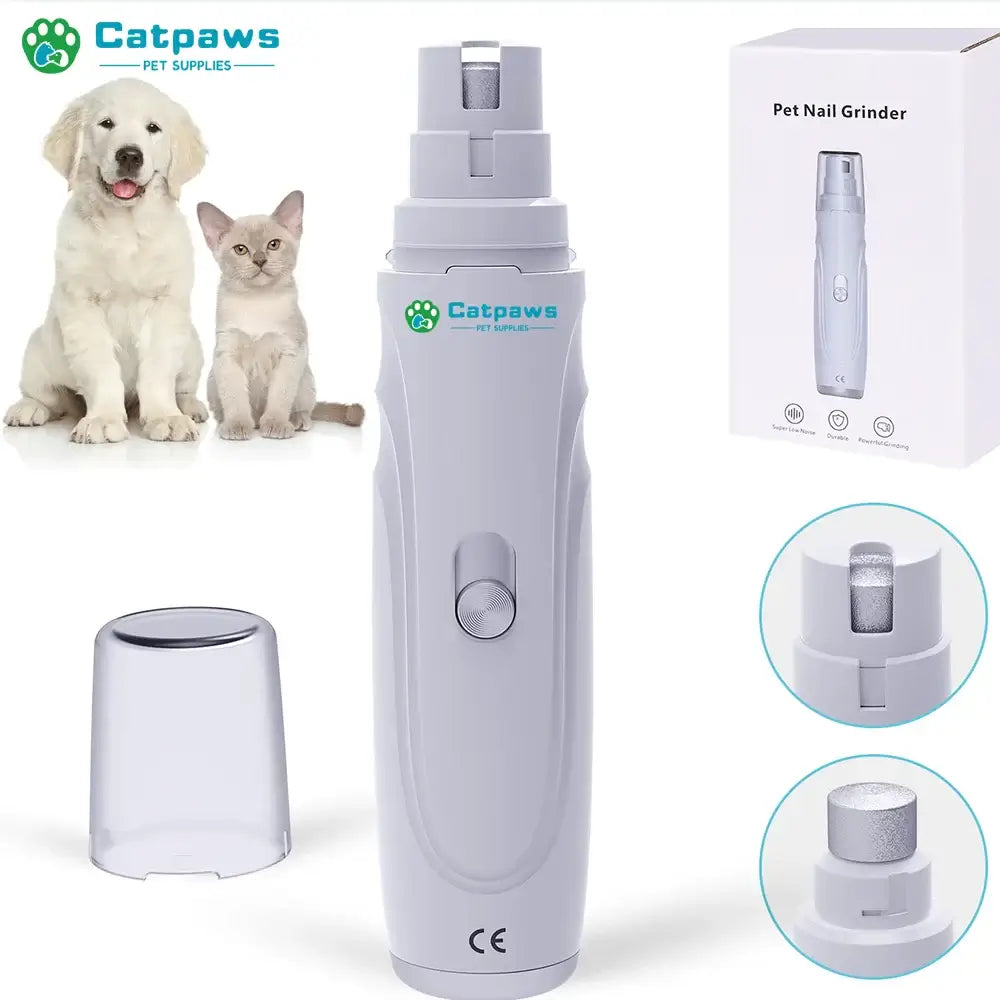 USB Rechargeable Dog Nail Grinder for Painless Pet Grooming