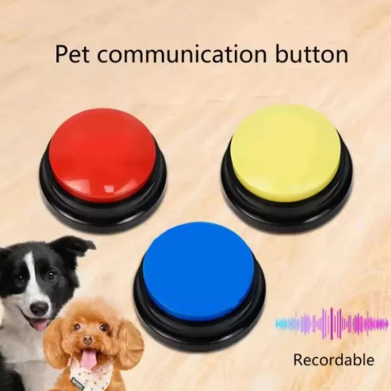 Recordable Dog Toy Dog Toys Funny Dog Recordable Pet Toys Talking Pet Starters Pet Speaking Buttons Portable Cute Pet Supplies
