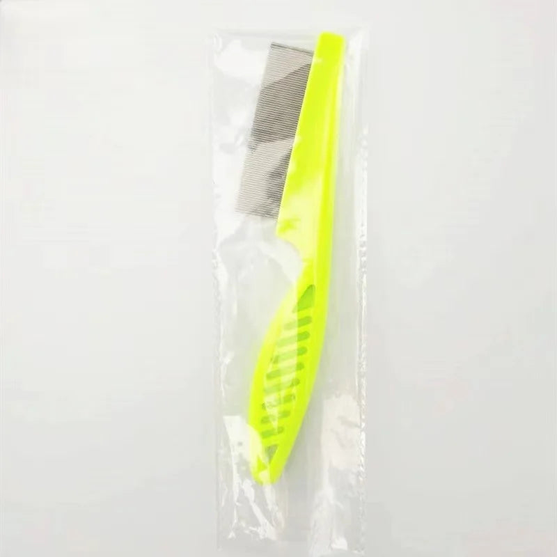 Pet Flea Comb 1/2pc Pet Hair Shedding Comb Stainless Steel Flea Comb for Cat Dog Pet Comfort Flea Hair Grooming Comb Dog Brush Grooming Tools