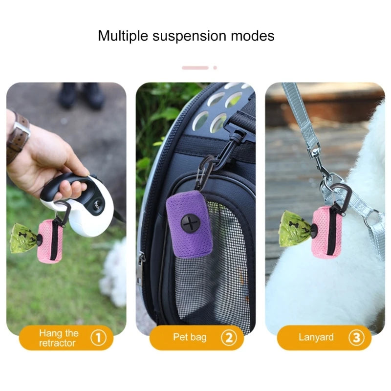 Dog Poop Bag Holder Dog Poop Pickup Bag Holder Pet Waste Bag Dispenser for Dog Pooper Cleaning Tool