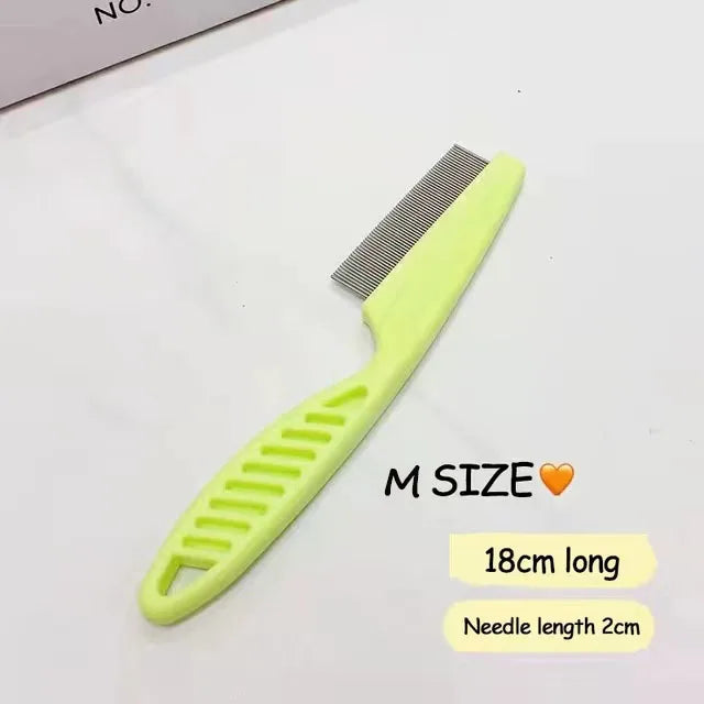 Pet Flea Comb 1/2pc Pet Hair Shedding Comb Stainless Steel Flea Comb for Cat Dog Pet Comfort Flea Hair Grooming Comb Dog Brush Grooming Tools