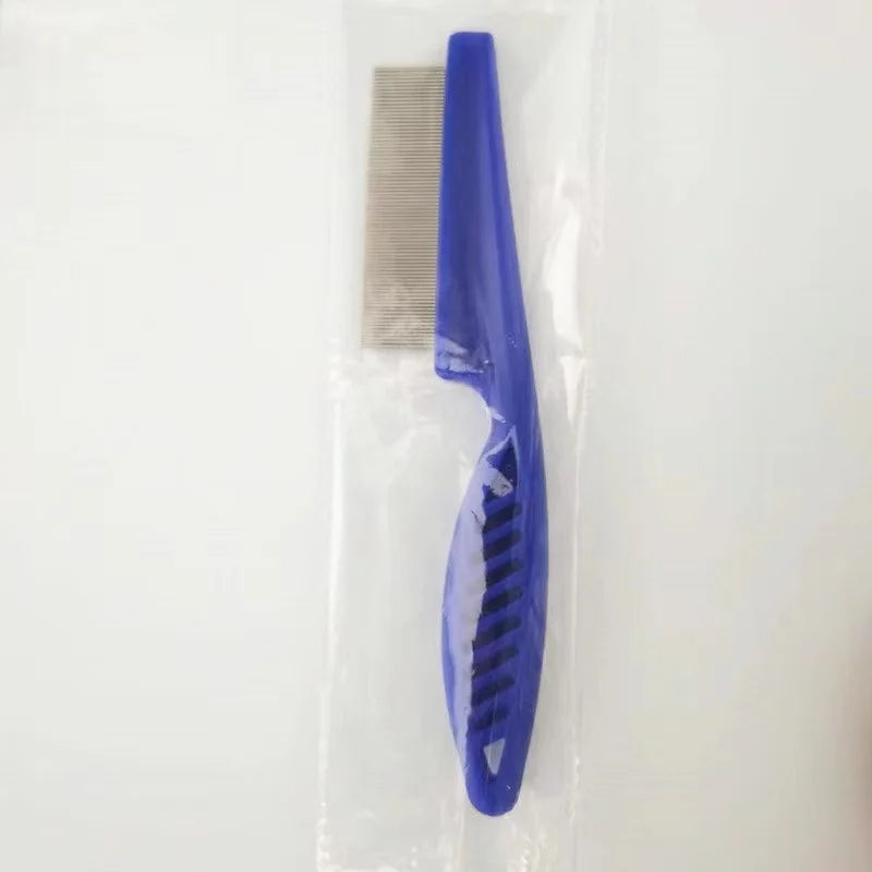 Pet Flea Comb 1/2pc Pet Hair Shedding Comb Stainless Steel Flea Comb for Cat Dog Pet Comfort Flea Hair Grooming Comb Dog Brush Grooming Tools