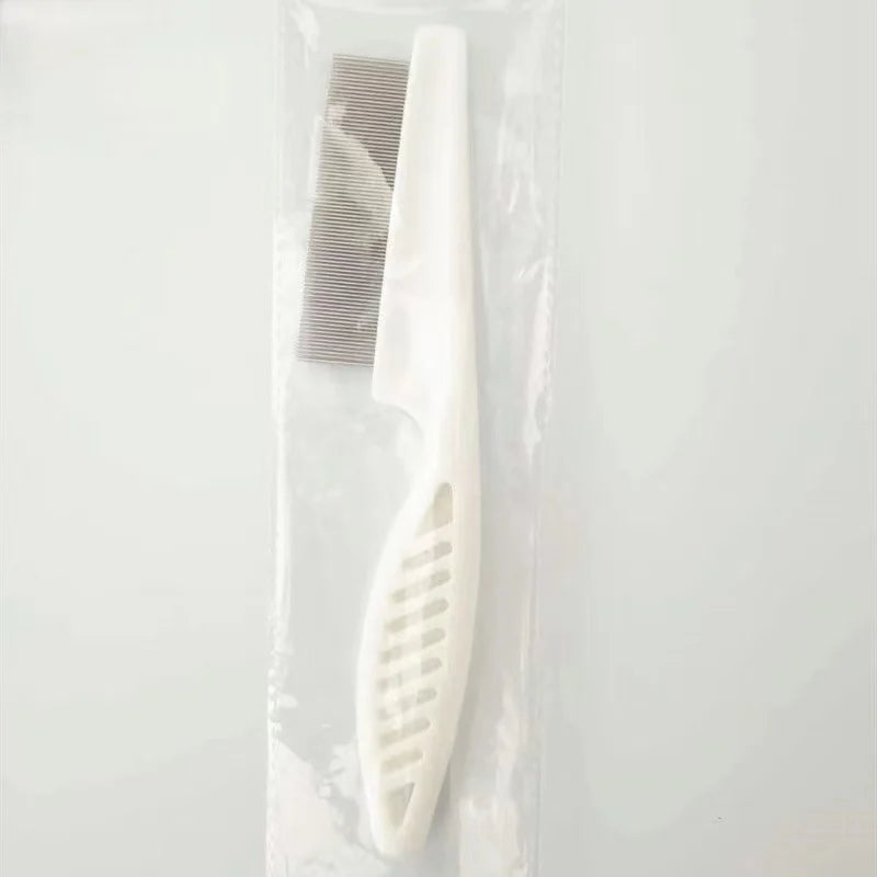 Pet Flea Comb 1/2pc Pet Hair Shedding Comb Stainless Steel Flea Comb for Cat Dog Pet Comfort Flea Hair Grooming Comb Dog Brush Grooming Tools