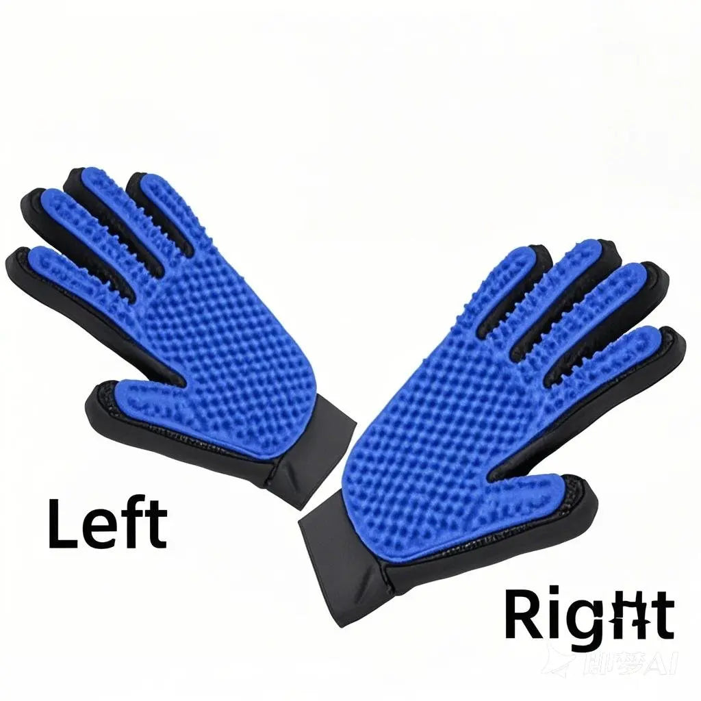 Gentle Deshedding Grooming Glove – Effortless Pet Care for Your Furry Friends