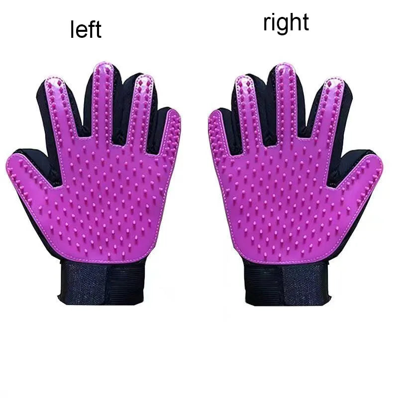 Gentle Deshedding Grooming Glove – Effortless Pet Care for Your Furry Friends