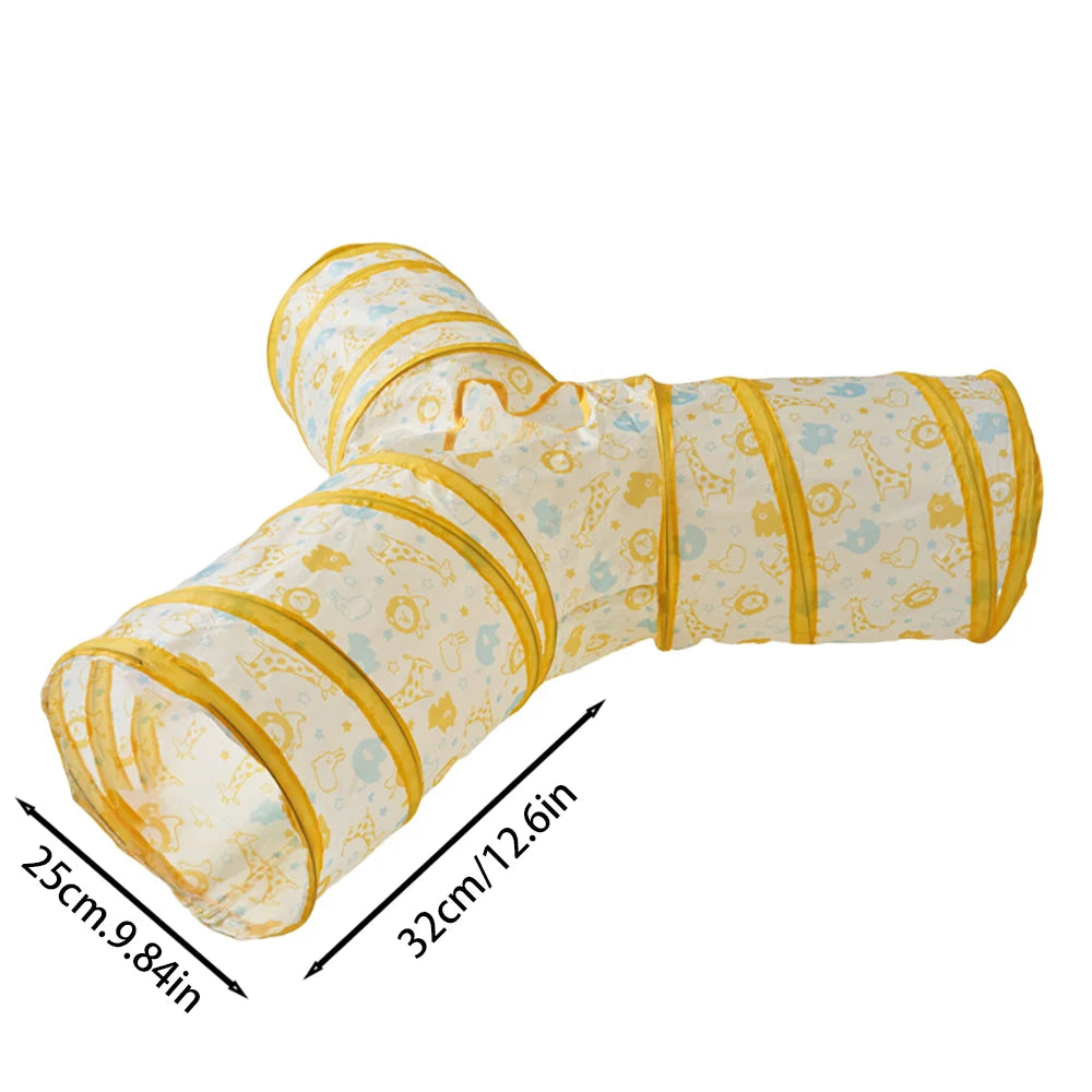 Cat Tunnel Toy Cat Tunnel Tube Foldable Cat Toys Kitty Training Interactive Fun Toy Tunnel Bored for Puppy Kitten Pet Supplies Cat Accessories