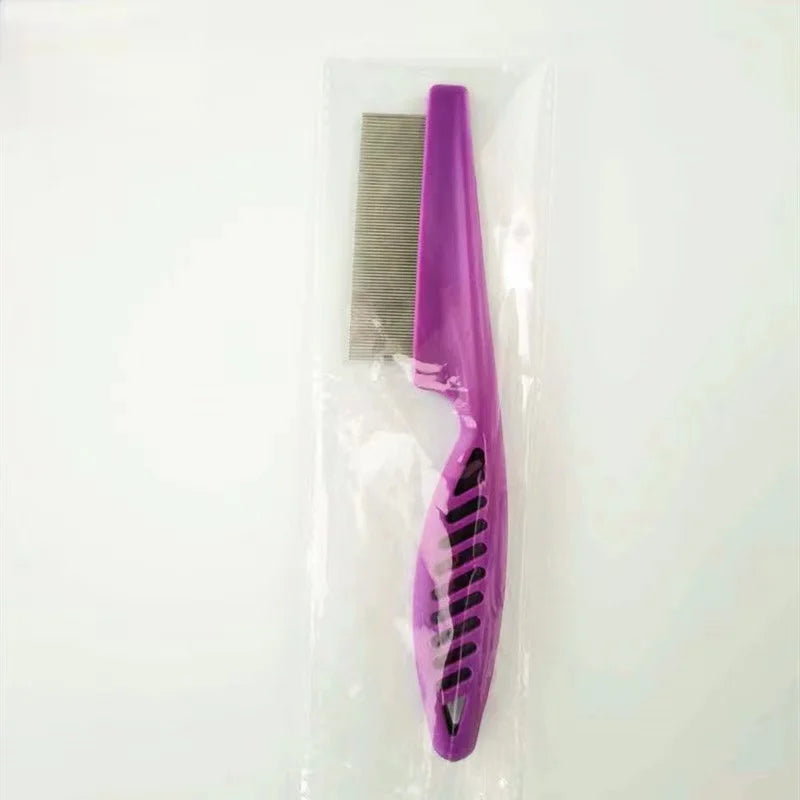 Pet Flea Comb 1/2pc Pet Hair Shedding Comb Stainless Steel Flea Comb for Cat Dog Pet Comfort Flea Hair Grooming Comb Dog Brush Grooming Tools