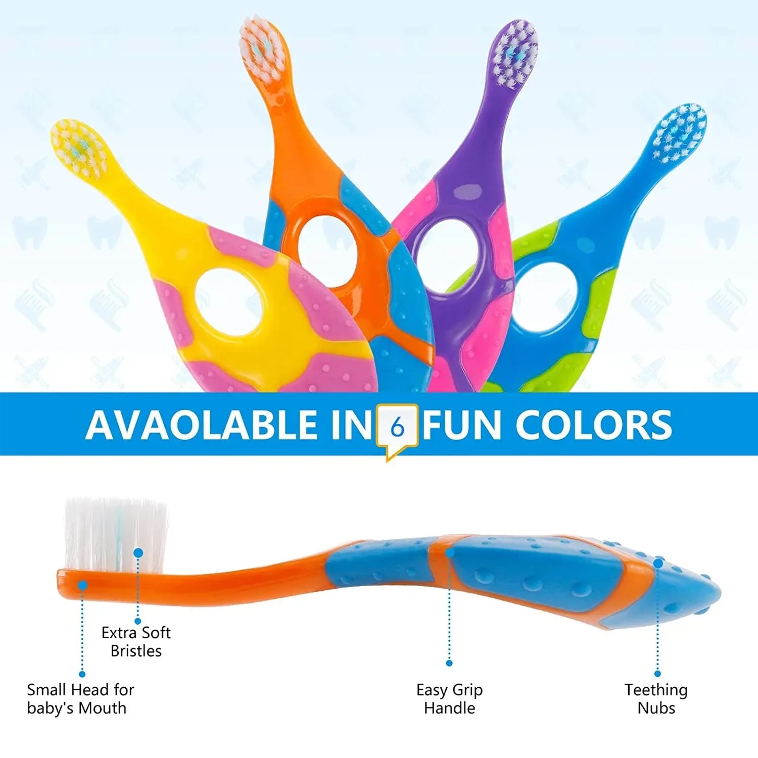 Kids Toothbrush Toothbrush Children With Soft Bristles BPA-Free Toddler Toothbrush Training Deciduous Teeth Toothbrush