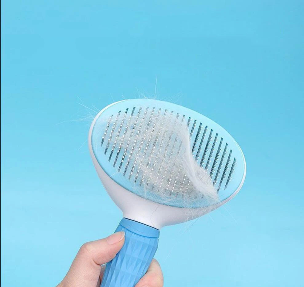 Pet Grooming Brush Pet Dog Hair Brush Cat Comb Grooming And Care Cat Brush Stainless Steel Comb For Long Hair Dogs Cleaning Pets Dogs Accessories