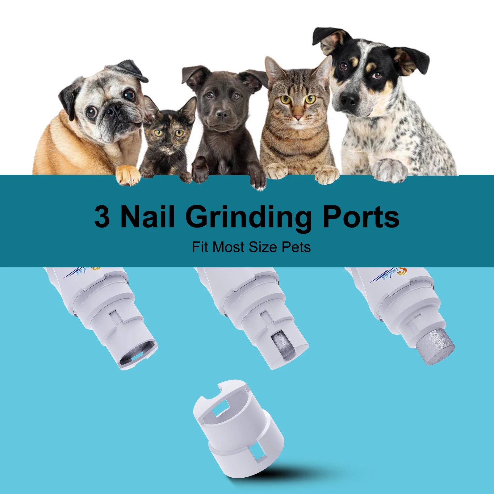USB Rechargeable Dog Nail Grinder Electric Pet Claw Grinder & Trimmer Painless Lime For Dog Pets Nail File гриндер для собак
