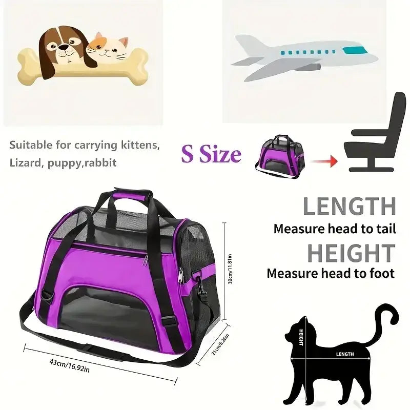 Portable Pet Carrier Bag Pet Puppy Travel Bags Breathable Mesh Small Dog Cat Dogs Outdoor Tent Carrier Outgoing Pets Handbag