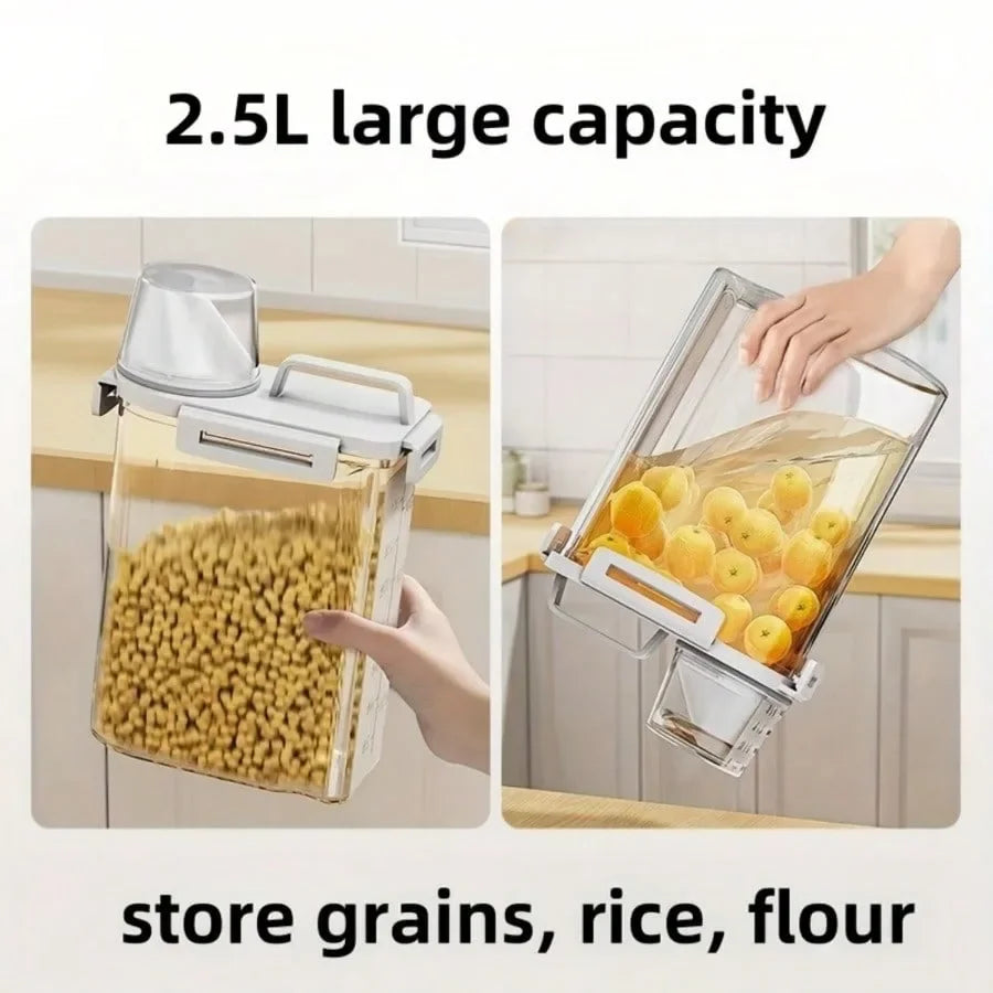 2.5L Food Storage Container-proof Sealed Storage Container - Used for Grain, Nut, Flour, Rice Food Storage Boxes