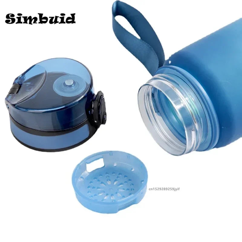 1 Liter Sports Water Bottley Sports Water Bottle Leak Proof Colorful Plastic Cup Drinking Outdoor Travel Portable Gym Fitness Jugs