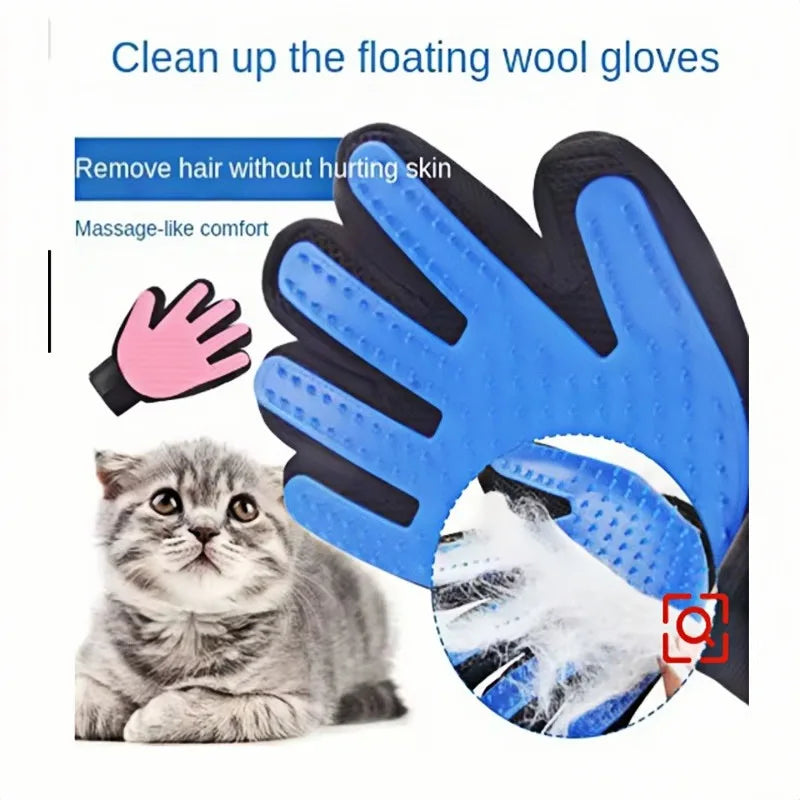 Gentle Deshedding Grooming Glove – Effortless Pet Care for Your Furry Friends