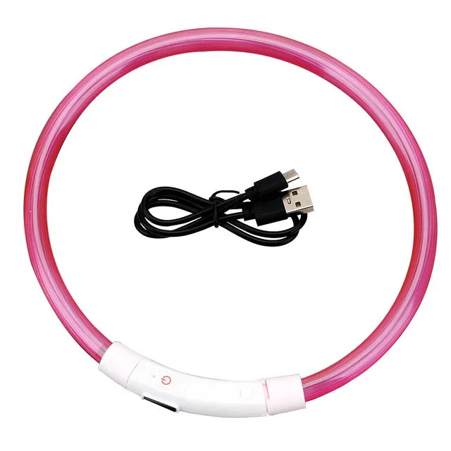 USB LED Dog Collar Led Dog Collar Luminous Usb Cat Dog Collar 3 Modes Led Light Glowing Loss Prevention LED Collar For Dogs Pet Dog Accessories