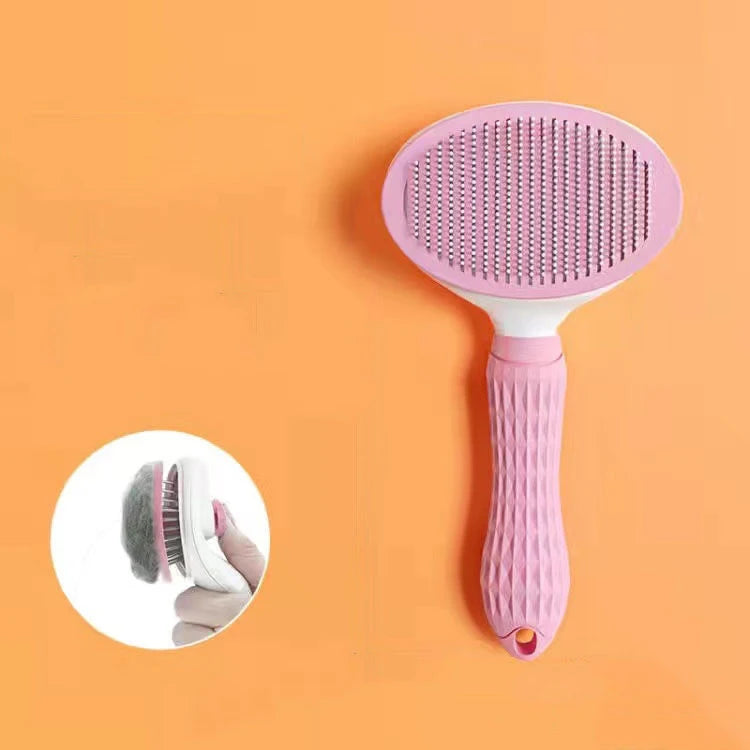 Pet Grooming Brush Pet Dog Hair Brush Cat Comb Grooming And Care Cat Brush Stainless Steel Comb For Long Hair Dogs Cleaning Pets Dogs Accessories