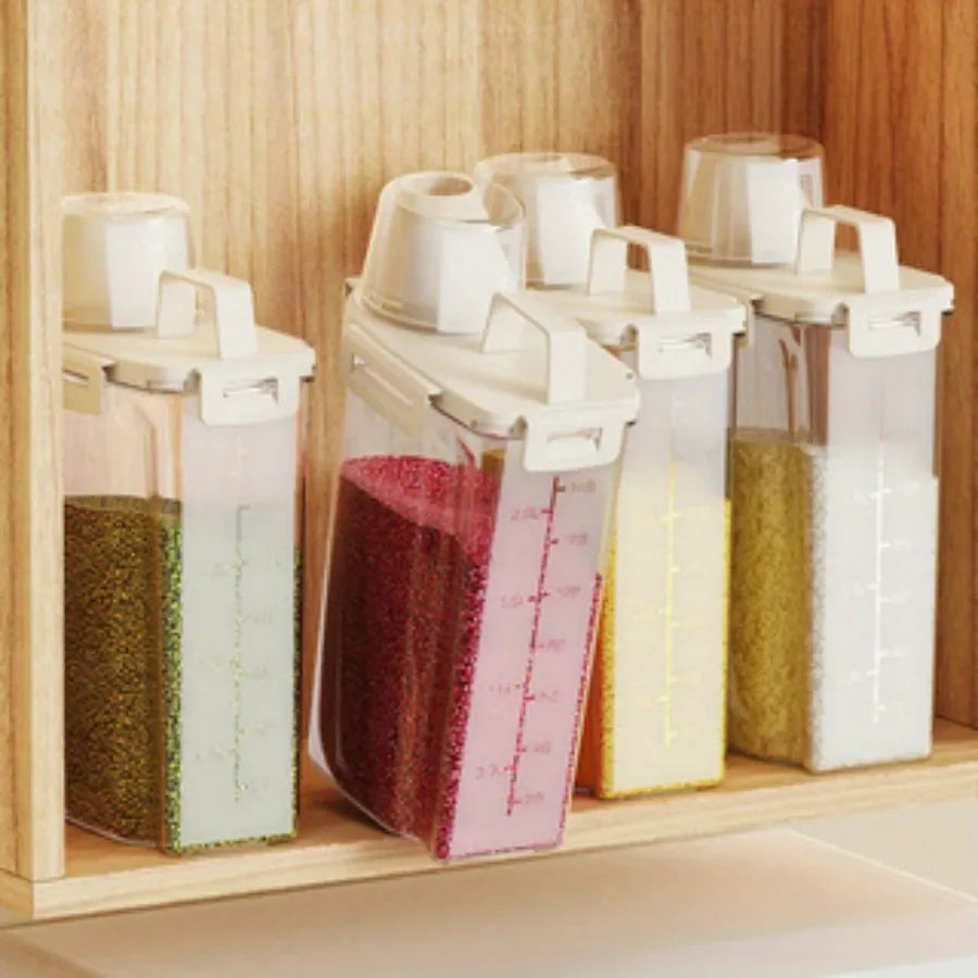 2.5L Food Storage Container-proof Sealed Storage Container - Used for Grain, Nut, Flour, Rice Food Storage Boxes