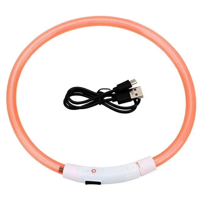 USB LED Dog Collar Led Dog Collar Luminous Usb Cat Dog Collar 3 Modes Led Light Glowing Loss Prevention LED Collar For Dogs Pet Dog Accessories