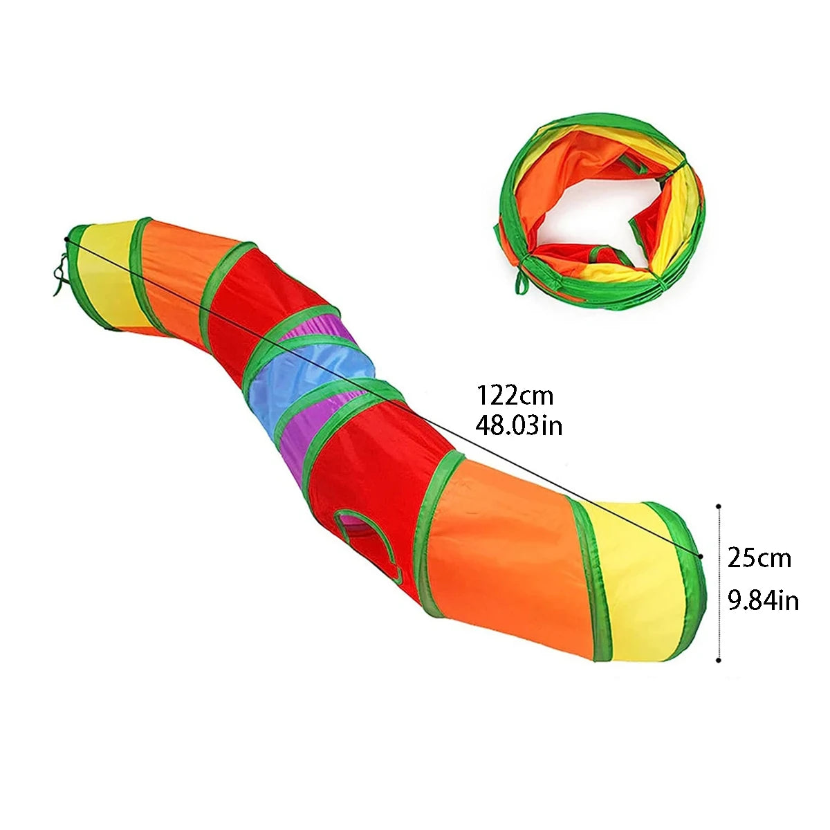 Cat Tunnel Toy Cat Tunnel Tube Foldable Cat Toys Kitty Training Interactive Fun Toy Tunnel Bored for Puppy Kitten Pet Supplies Cat Accessories