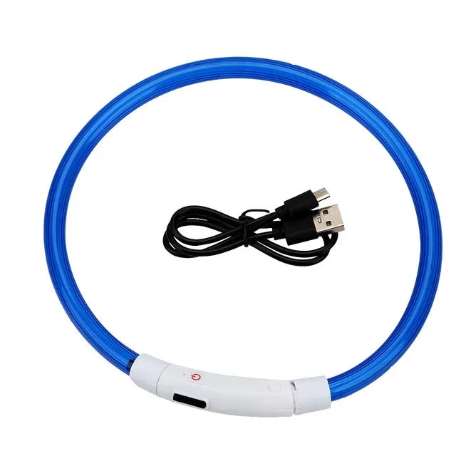 USB LED Dog Collar Led Dog Collar Luminous Usb Cat Dog Collar 3 Modes Led Light Glowing Loss Prevention LED Collar For Dogs Pet Dog Accessories