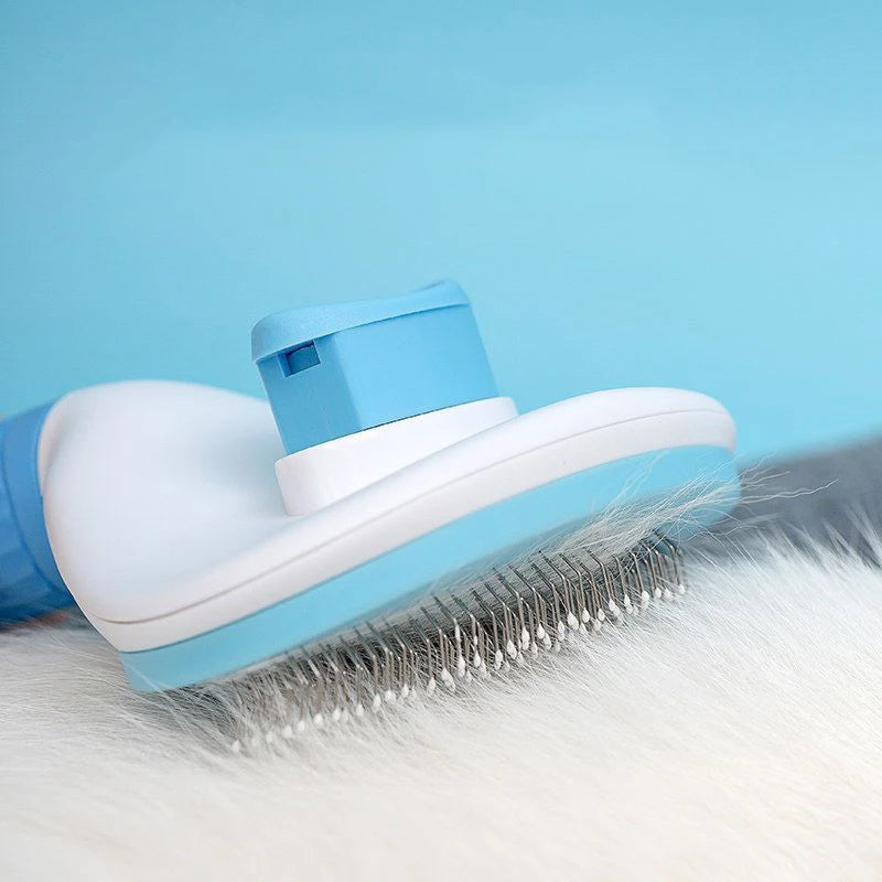 Pet Grooming Brush Pet Dog Hair Brush Cat Comb Grooming And Care Cat Brush Stainless Steel Comb For Long Hair Dogs Cleaning Pets Dogs Accessories