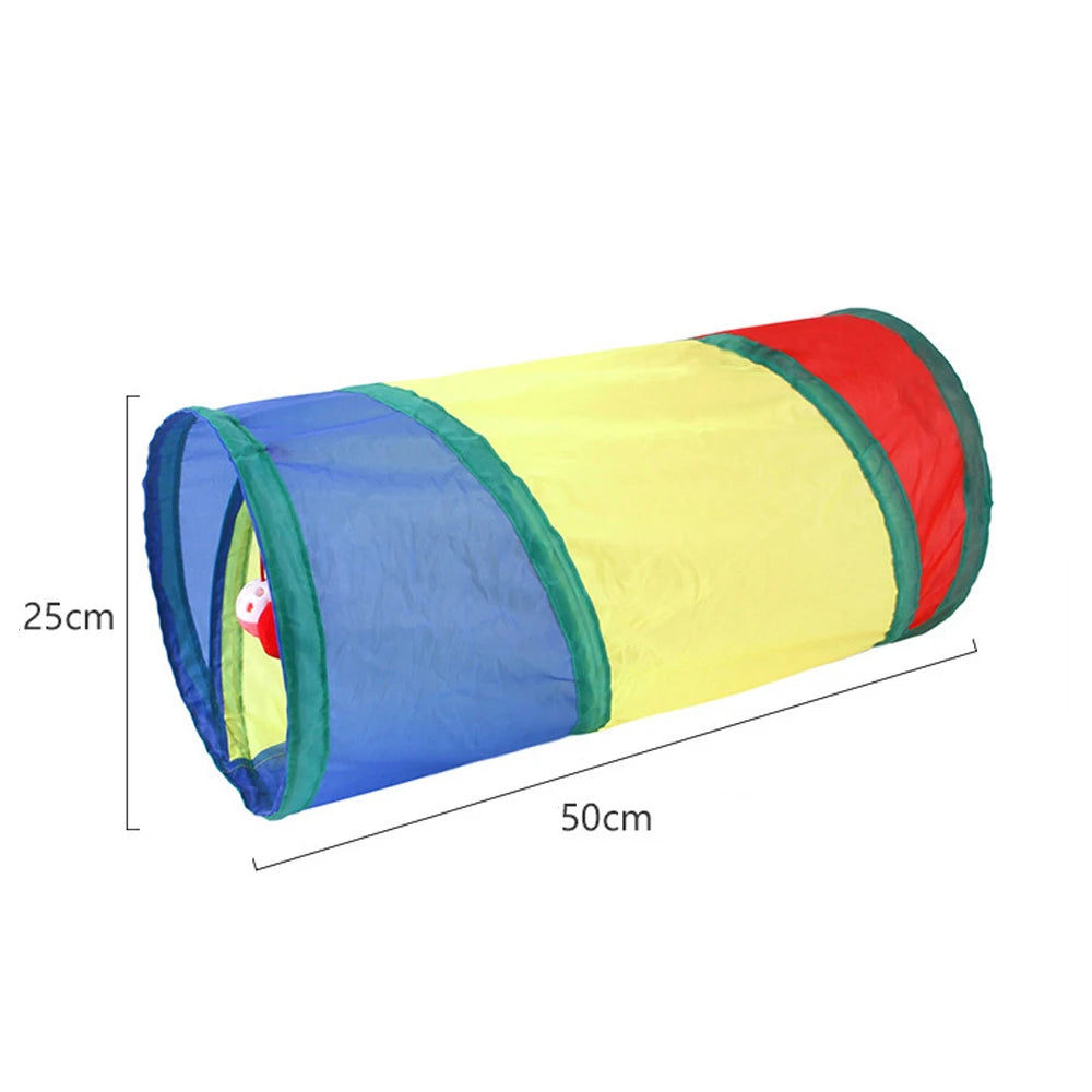 Cat Tunnel Toy Cat Tunnel Tube Foldable Cat Toys Kitty Training Interactive Fun Toy Tunnel Bored for Puppy Kitten Pet Supplies Cat Accessories