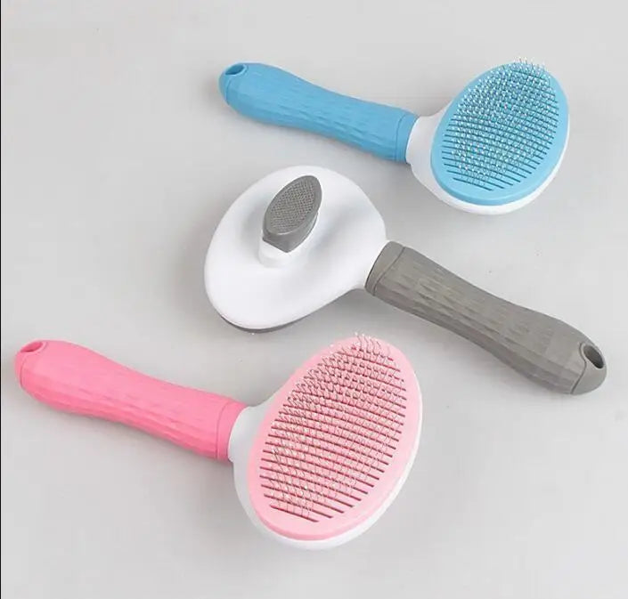 Pet Grooming Brush Pet Dog Hair Brush Cat Comb Grooming And Care Cat Brush Stainless Steel Comb For Long Hair Dogs Cleaning Pets Dogs Accessories